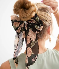 Floral Bow Barrette