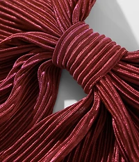 Pleated Bow Barrette