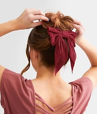 Pleated Bow Barrette