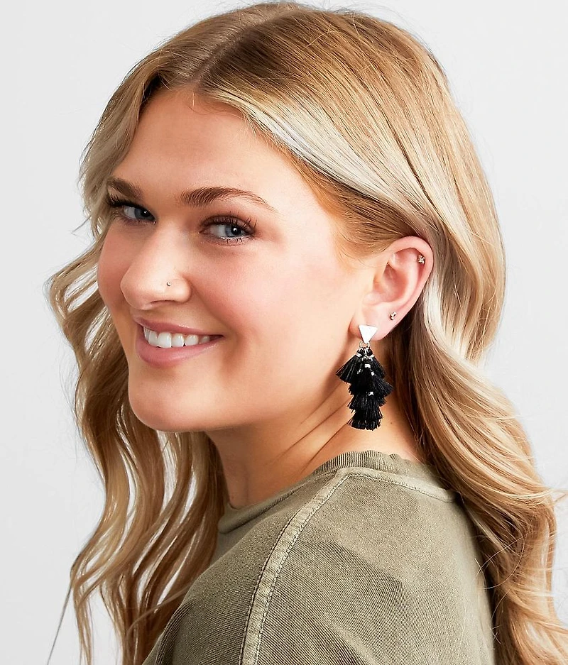 Multi Tassel Earring