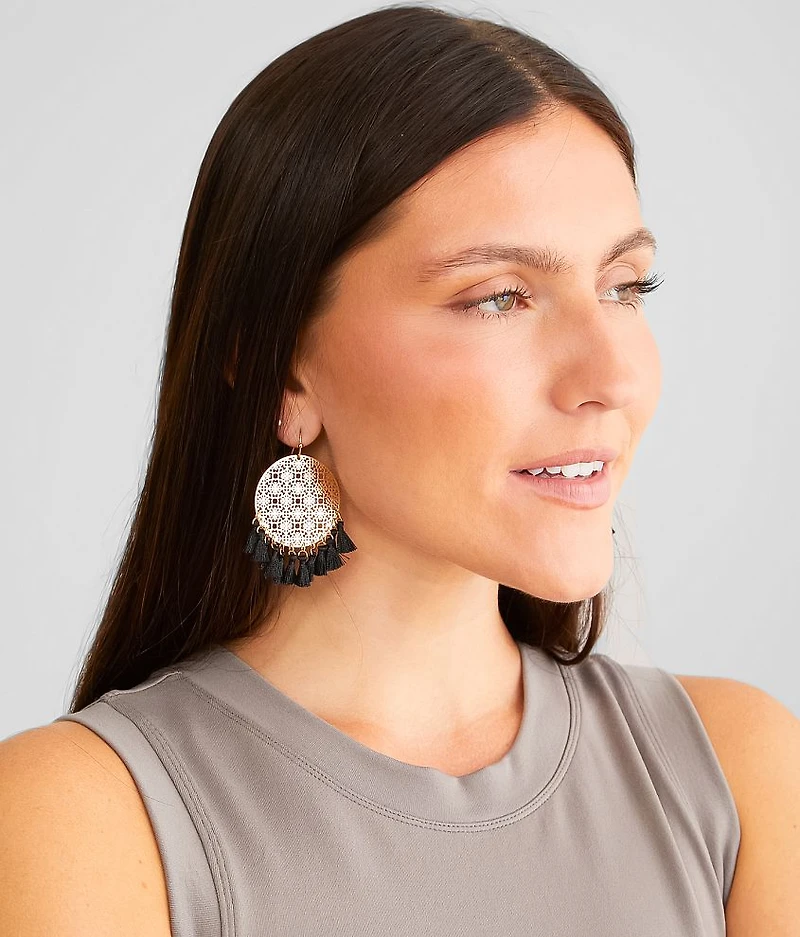 Filigree Tassel Earring
