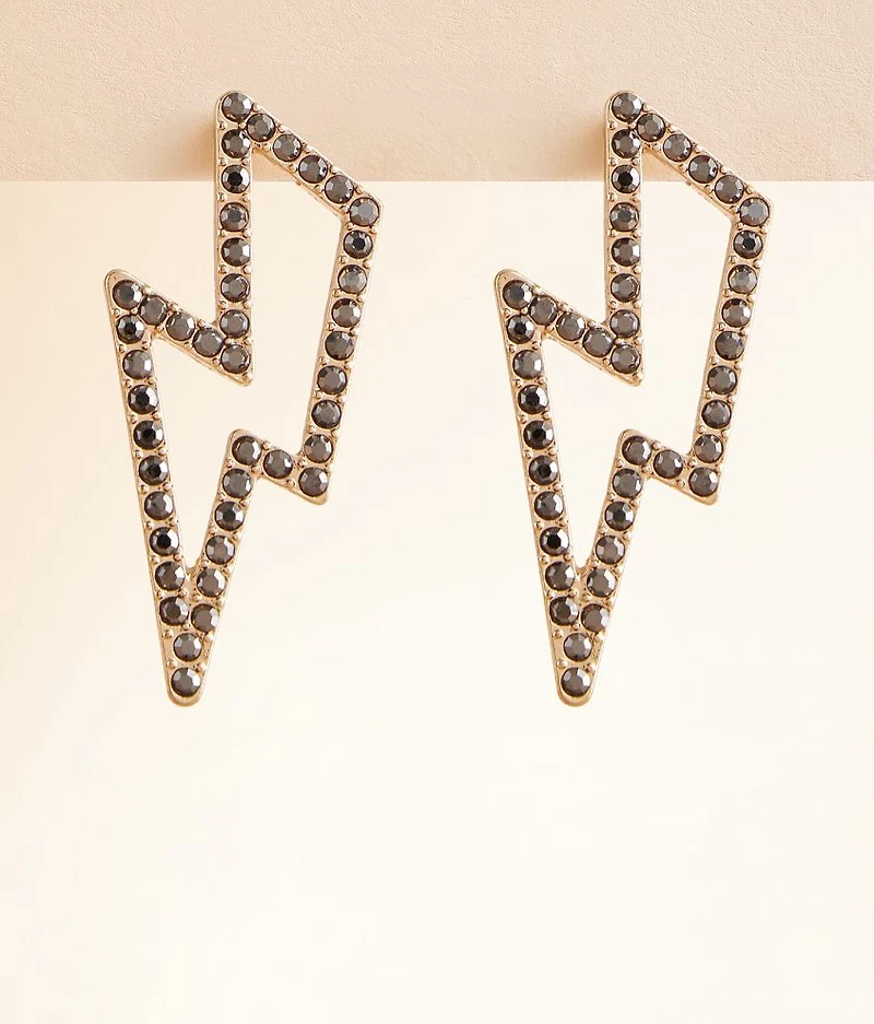 Glitz Lightning Bolt Earring
