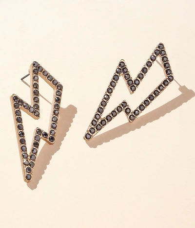 Glitz Lightning Bolt Earring