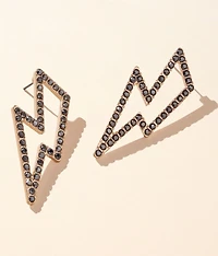 Glitz Lightning Bolt Earring