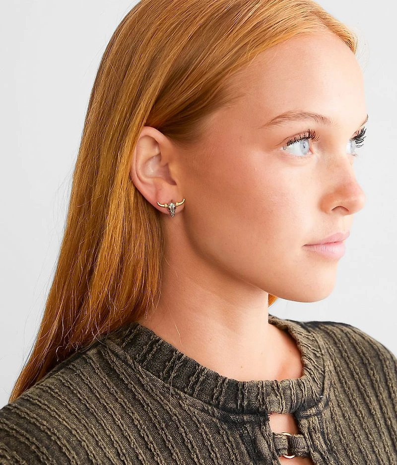 Steer Head Earring