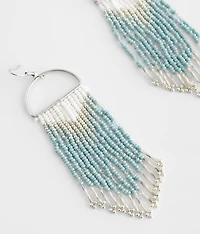 Seed Bead Fringe Earring