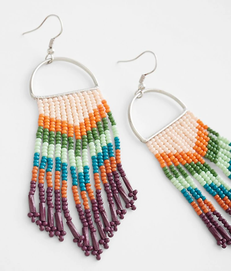 Beaded Fringe Earring