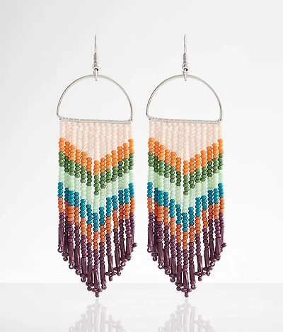 Beaded Fringe Earring