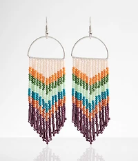 Beaded Fringe Earring