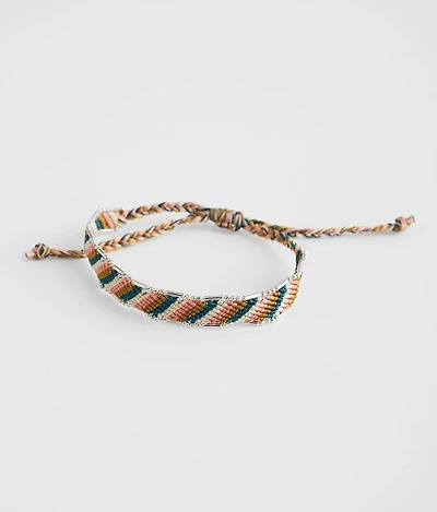 Woven Bead Slider Bracelet