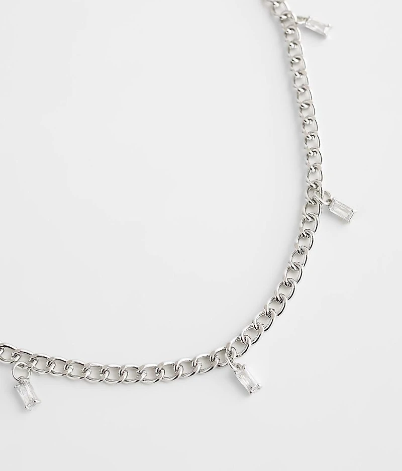 Rhinestone Charm Necklace