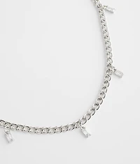 Rhinestone Charm Necklace