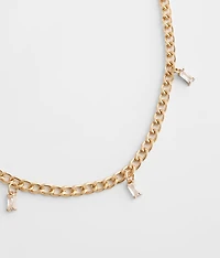 Rhinestone Charm Necklace