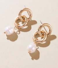 Faux Pearl Earring