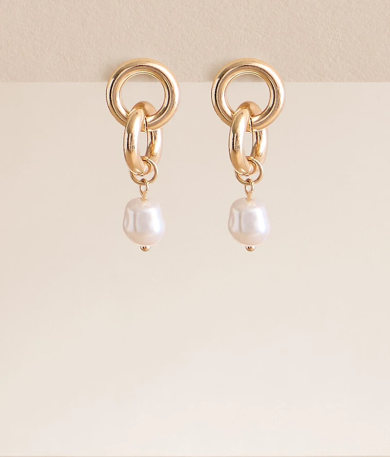 Faux Pearl Earring