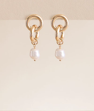 Faux Pearl Earring
