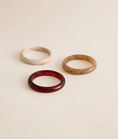 3 Pack Bangle Bracelet Set