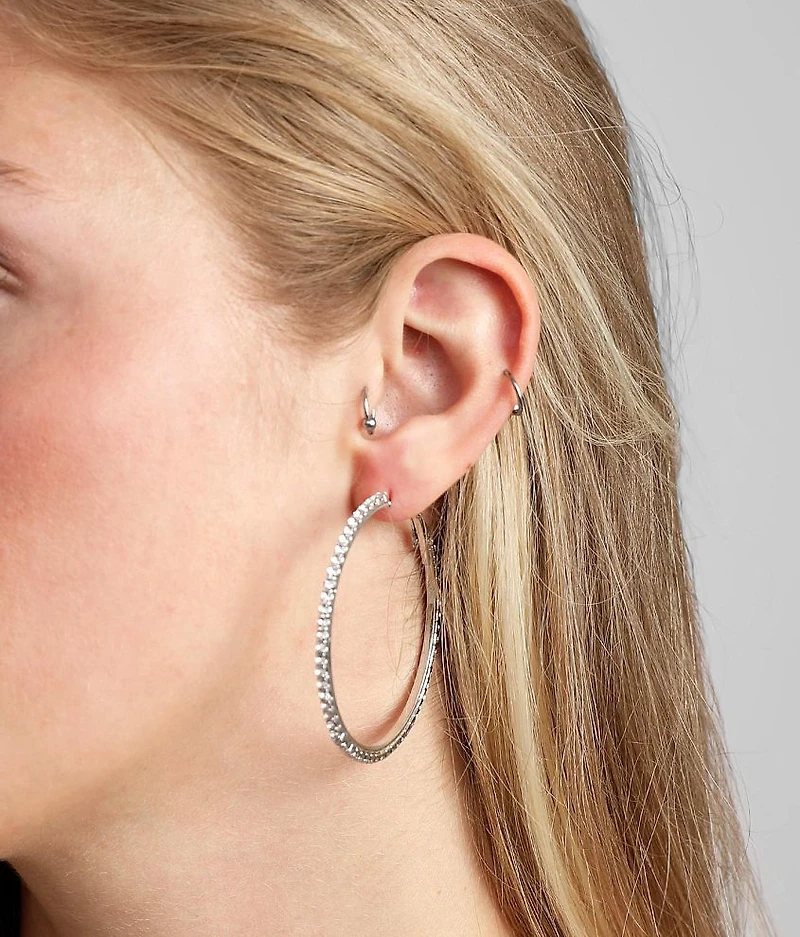 Glitz Hoop Earring
