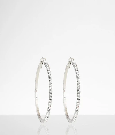 Glitz Hoop Earring
