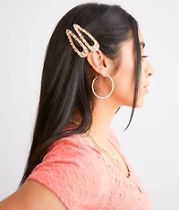 2 Pack Glitz Hair Barrettes