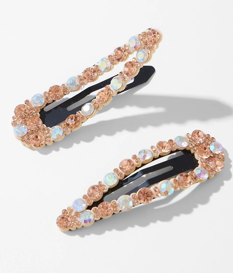 2 Pack Glitz Hair Barrettes