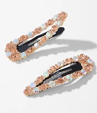 2 Pack Glitz Hair Barrettes