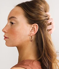 3 Pack Hoop Earring Set