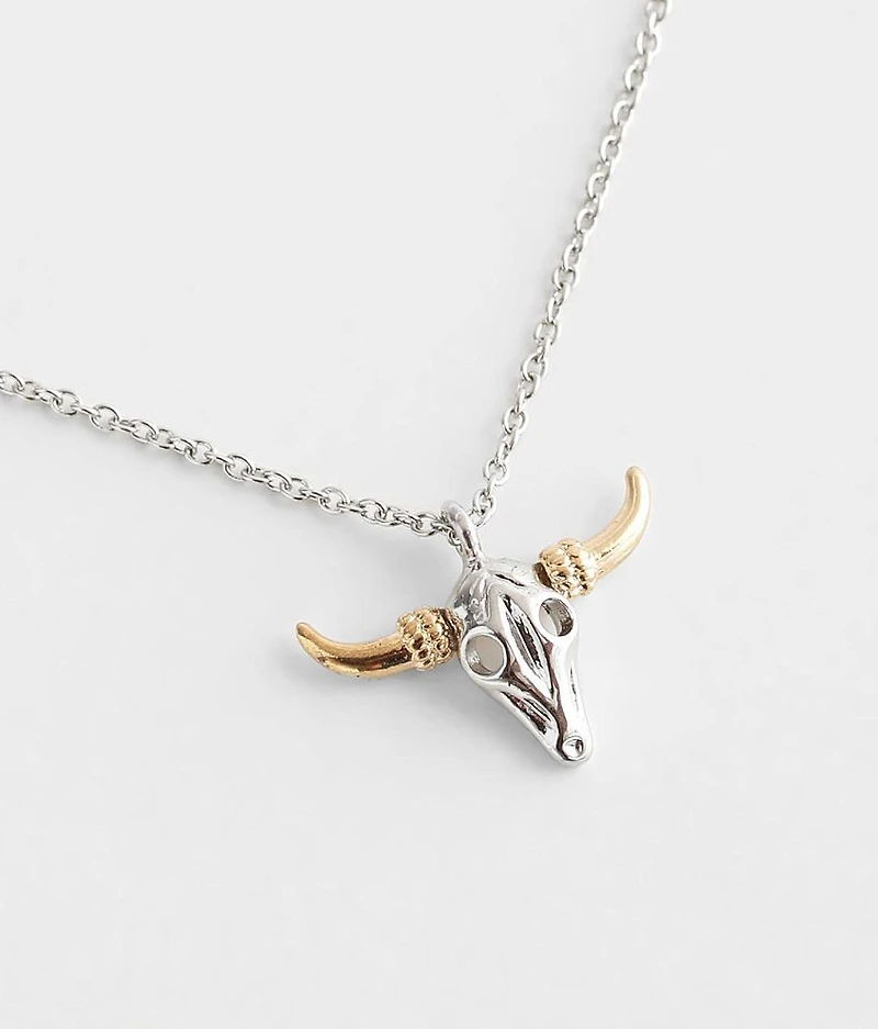 Steer Head Necklace