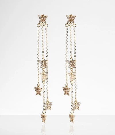 Butterfly Fringe Earring