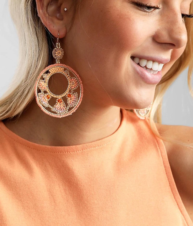 Beaded Drop Earring