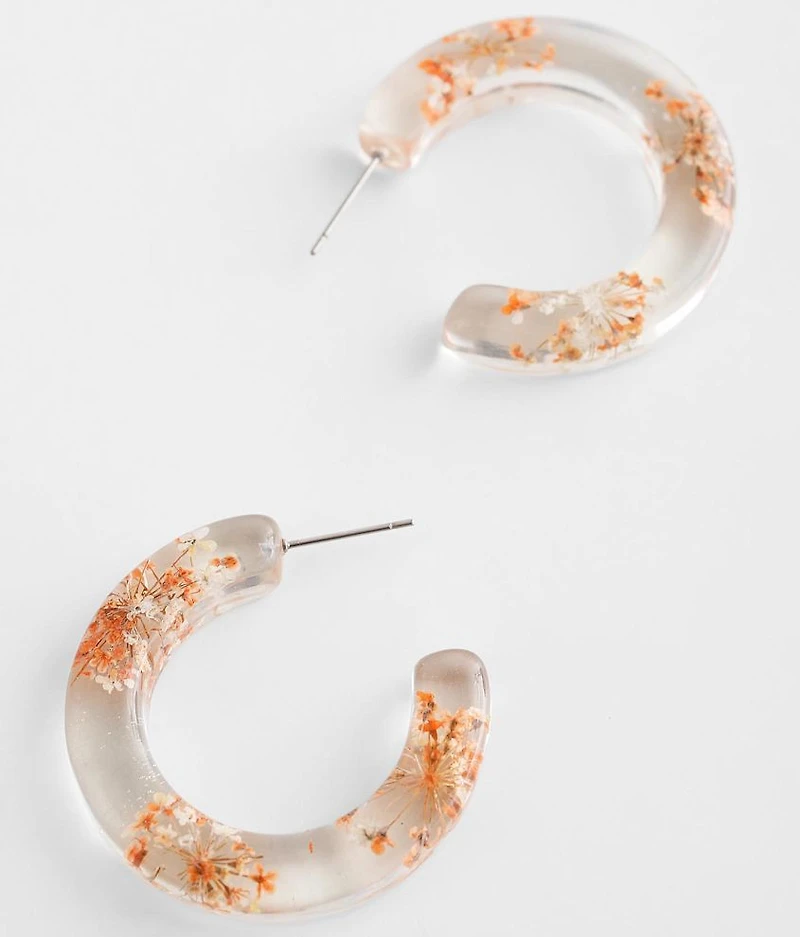 Pressed Flower Earring