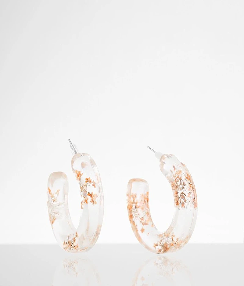Pressed Flower Earring