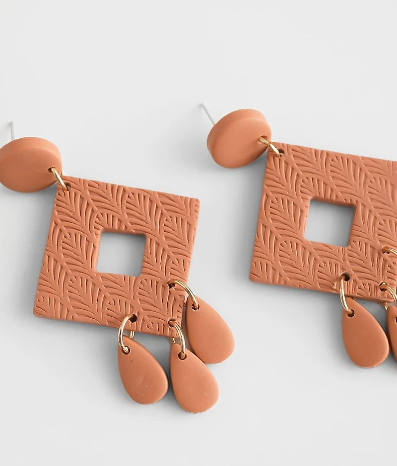 Embossed Cut-Out Earring