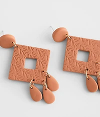 Embossed Cut-Out Earring