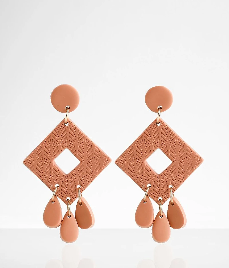 Embossed Cut-Out Earring