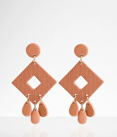 Embossed Cut-Out Earring