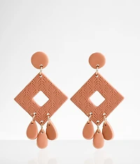 Embossed Cut-Out Earring