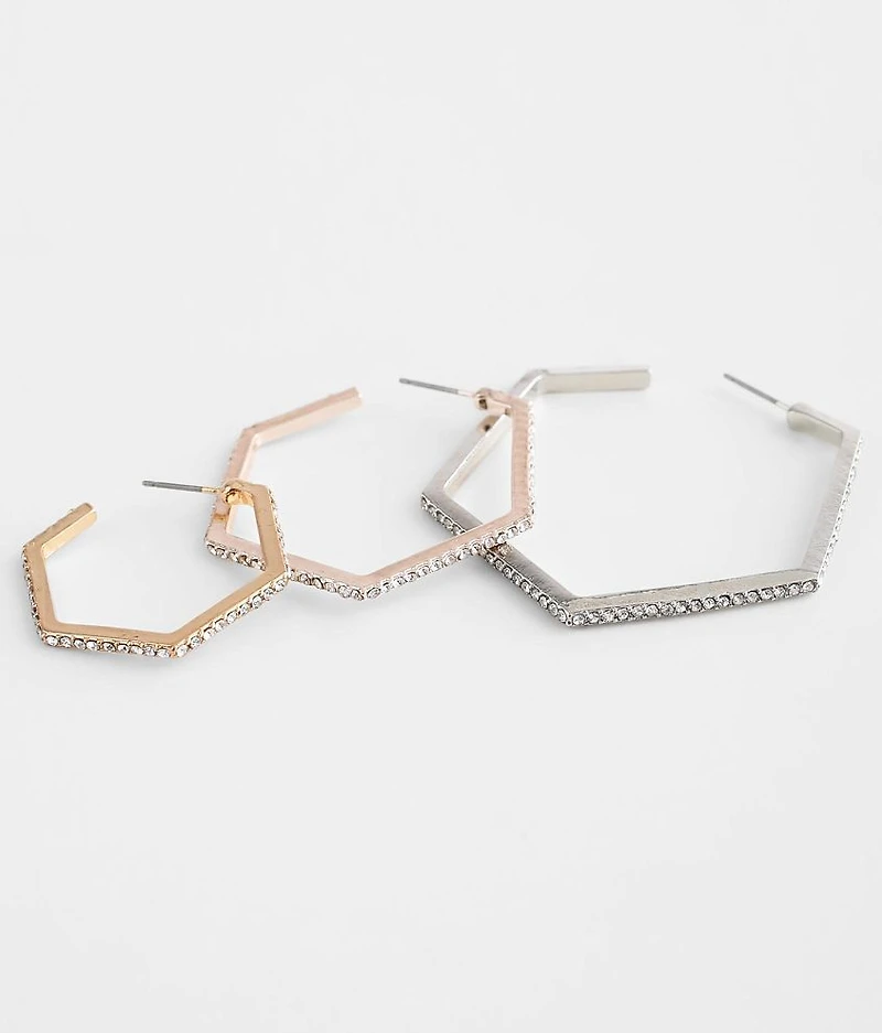 3 Pack Rhinestone Earring Set