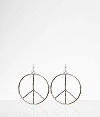 Peace Sign Earring