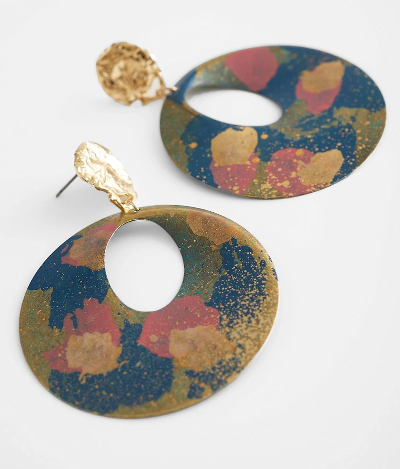 Painted Metal Earring