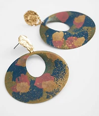 Painted Metal Earring