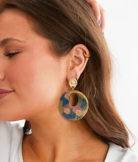 Painted Metal Earring