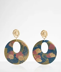 Painted Metal Earring