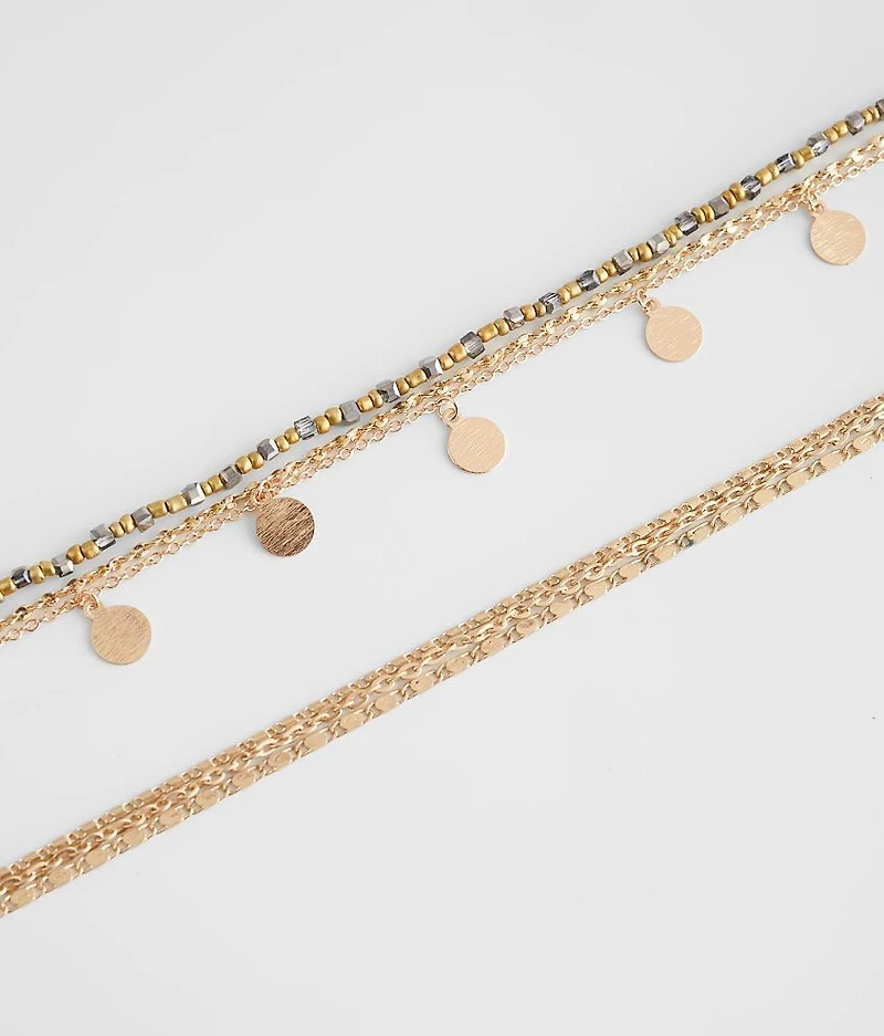 2 Pack Tiered Necklace Set
