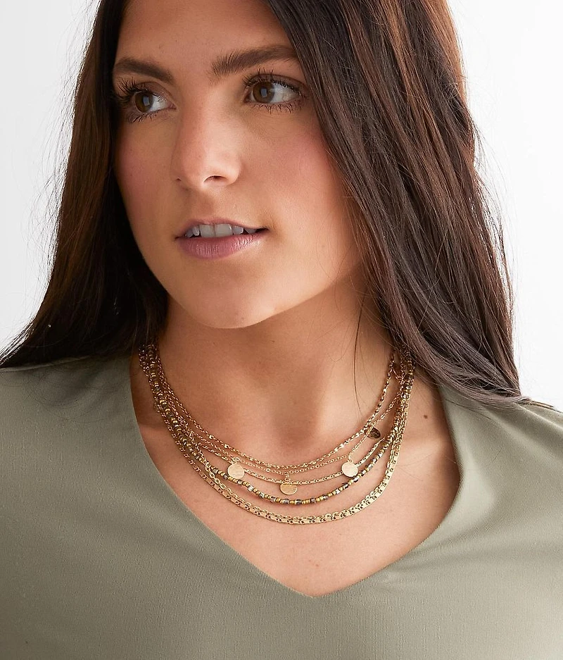 2 Pack Tiered Necklace Set