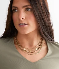 2 Pack Tiered Necklace Set