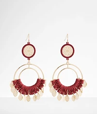 Thread Wrapped Drop Earring