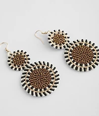 Beaded Disc Earring