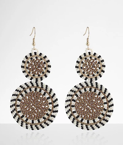 Beaded Disc Earring