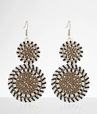 Beaded Disc Earring